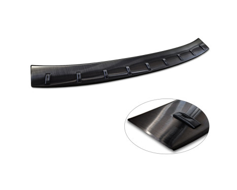 Black stainless steel rear bumper protector suitable for Skoda Karoq (NU7) Facelift incl. Sportline 2022-, Image 7