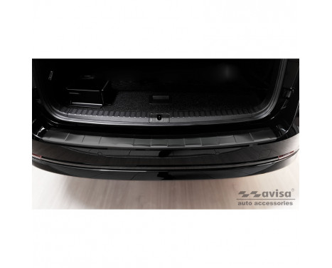 Black stainless steel Rear bumper protector suitable for Skoda Octavia IV Kombi 2020- 'Ribs'