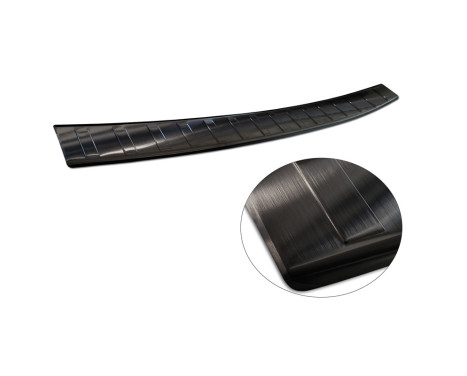 Black Stainless Steel Rear Bumper Protector suitable for Skoda Octavia IV Liftback 2020- 'Ribs', Image 5