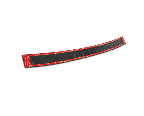 Black stainless steel rear bumper protector suitable for Skoda Superb IV Combi 2023- 'Ribs', Image 8