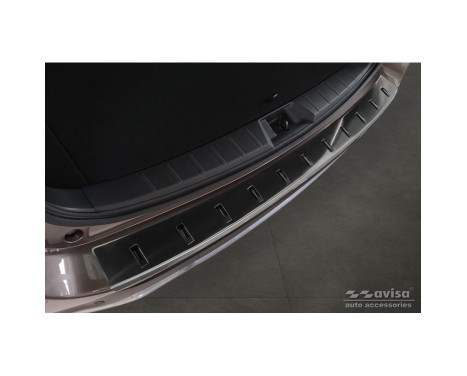 Black Stainless Steel Rear Bumper Protector suitable for Subaru Forester (SK) 2018- 'STRONG EDITION', Image 3