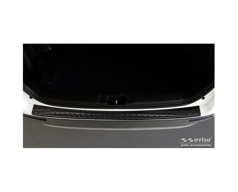 Black Stainless Steel Rear Bumper Protector suitable for Suzuki Vitara II 2015-2018 & FL 2018- incl. Hybrid 'Rib, Image 2