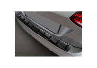 Black stainless steel rear bumper protector suitable for Volkswagen Golf VII Variant incl. Alltrack 2012-2017 'S