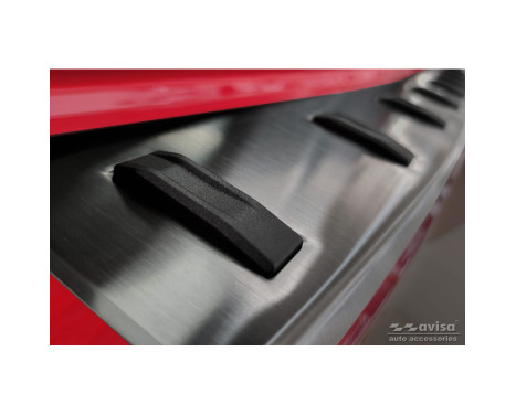 Black Stainless Steel Rear Bumper Protector suitable for Volkswagen Passat Variant 2014-2019 & Facelift 2019- (i, Image 5