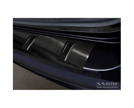 Black Stainless Steel Rear Bumper Protector suitable for Volkswagen Sharan II & Seat Alhambra II 2010- 'STRONG E, Image 4