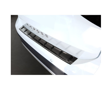 Black Stainless Steel Rear Bumper Protector suitable for Volkswagen T-Cross 2019- 'STRONG EDITION', Image 6