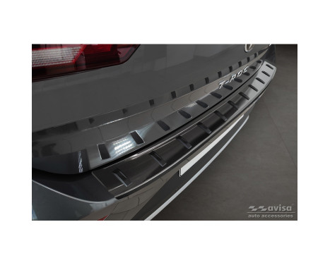 Black Stainless Steel Rear Bumper Protector suitable for Volkswagen T-Roc & T-Roc Cabrio 2017-2022 & Facelift 20
