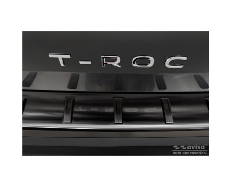 Black Stainless Steel Rear Bumper Protector suitable for Volkswagen T-Roc & T-Roc Cabrio 2017-2022 & Facelift 20, Image 4