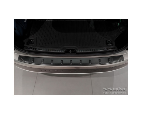 Black Stainless Steel Rear Bumper Protector suitable for Volvo V90 II 2016- (incl. Cross Country) 'STRONG EDITIO, Image 3