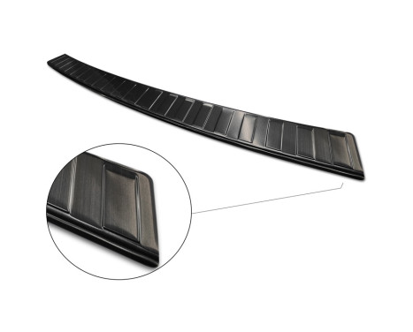 Black Stainless Steel Rear Bumper Protector suitable for VW Transporter T5 2003-2015 (all) & T6 2015- / FL 2019, Image 5