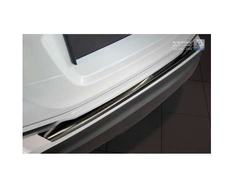 Black stainless steel Rear bumper protector Toyota C-HR 2016- 'Ribs', Image 3