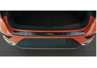 Black stainless steel rear bumper protector Volkswagen T-Roc 11 / 2017- 'Ribs'