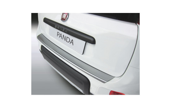 Bumper protector suitable for Fiat Panda 4x4/Trekking 3/2012- 'Brushed Alu' Look