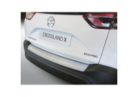 Bumper protector suitable for Opel Crossland X 2017- Silver 'Ribbed'