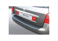 Bumper protector suitable for Peugeot 407 SW 2009- Black