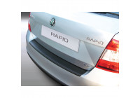 Bumper protector suitable for Skoda Rapid 4 doors 2012- Black