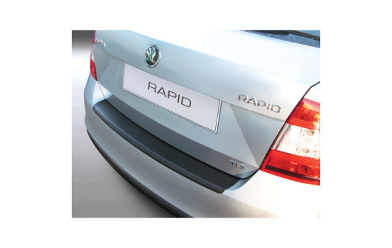 Bumper protector suitable for Skoda Rapid 4 doors 2012- Black
