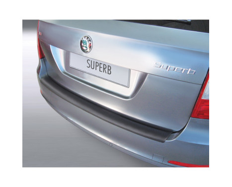 Bumper protector suitable for Skoda Superb Combi 2009-2012 Black