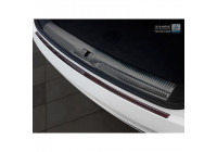 Carbon Bumper protector suitable for Audi Q3 2011-2015 & 2015- Red-Black Carbon