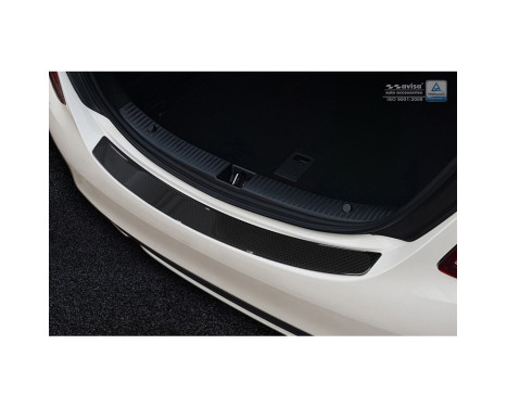 Carbon Rear bumper protector suitable for Mercedes CLS (C218) 2014- Black Carbon, Image 2