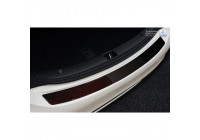 Carbon Rear bumper protector suitable for Mercedes CLS (C218) 2014- Red-Black Carbon