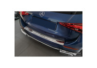 Chrome stainless steel bumper protector suitable for Mercedes C-Class AMG Estate (S206) 2021- 'Ribs'