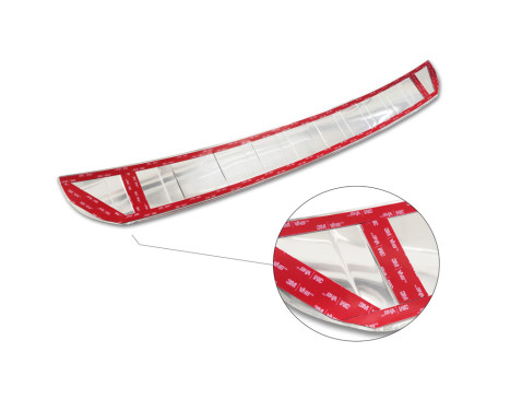 Chrome stainless steel bumper protector suitable for Mercedes GLB (X247) 2019- 'Ribs', Image 6