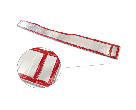 Chrome stainless steel bumper protector suitable for Mercedes Vito / V-Class 2014- 'Ribs' 'XL', Image 7