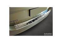 Chrome Stainless Steel Rear Bumper Protector Fits Skoda Superb IV Combi 2023- 'Ribs'