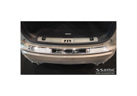 Chrome Stainless Steel Rear Bumper Protector suitable for Ford Edge II Ford Edge II FL 2018- 'Ribs'