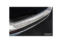 Chrome Stainless Steel Rear Bumper Protector suitable for Mercedes GLB (X247) 2019- 'Ribs'