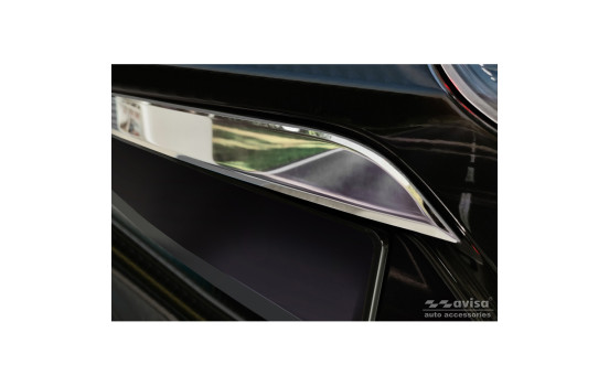 Chrome Stainless Steel Rear Bumper Protector suitable for Toyoto Corolla Cross (XG1TJ) 2022 - 'Ribs', Image 2
