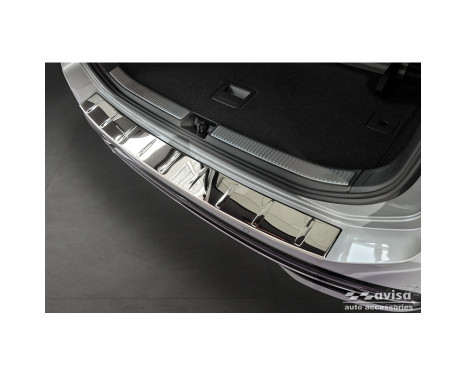Chrome Stainless Steel Rear Bumper Protector suitable for Volkswagen Passat Variant (CJ5) 2023- 'Ribs', Image 4