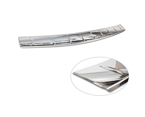Chrome Stainless Steel Rear Bumper Protector suitable for Volkswagen Passat Variant (CJ5) 2023- 'Ribs', Image 6