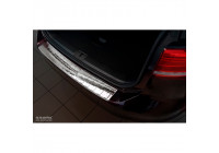 Chrome stainless steel Rear bumper protector Volkswagen Passat 3G Variant 2014- 'Ribs'