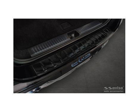 Genuine 3D Carbon Bumper protector fits Mercedes EQS SUV (X296) 2022- 'Ribs', Image 2