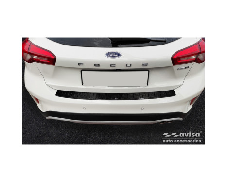Genuine 3D Carbon Bumper protector suitable for Ford Focus Hatchback 5-door 2018- 'Ribs', Image 4