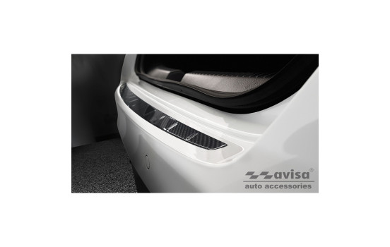 Genuine 3D Carbon Bumper protector suitable for Mercedes CLA II (C118) Sedan 2019- 'Ribs'