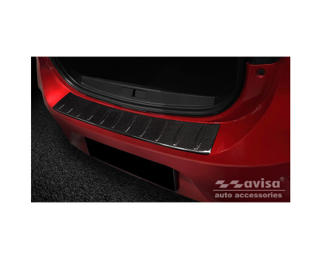 Genuine 3D Carbon Bumper protector suitable for Opel Corsa F HB 5-door GS Line 2019- 'Ribs'