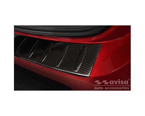 Genuine 3D Carbon Bumper protector suitable for Opel Corsa F HB 5-door GS Line 2019- 'Ribs', Image 2