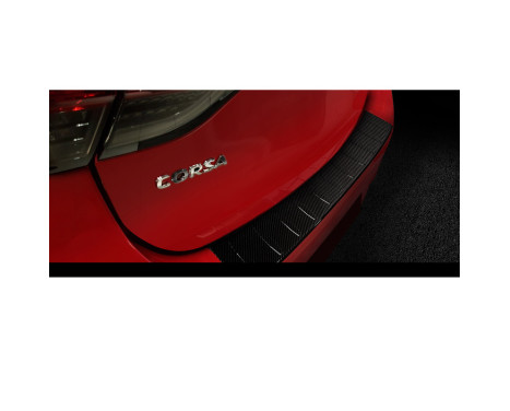 Genuine 3D Carbon Bumper protector suitable for Opel Corsa F HB 5-door GS Line 2019- 'Ribs', Image 3