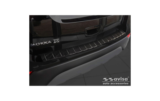 Genuine 3D Carbon Bumper protector suitable for Opel Mokka X Facelift 2016-2020 'Ribs'
