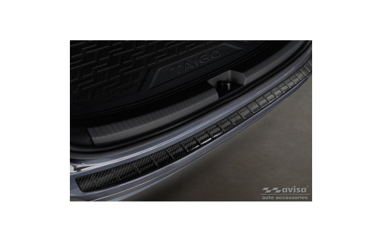 Genuine 3D Carbon Fiber Bumper Protector suitable for Volkswagen Taigo 2021- 'Ribs'