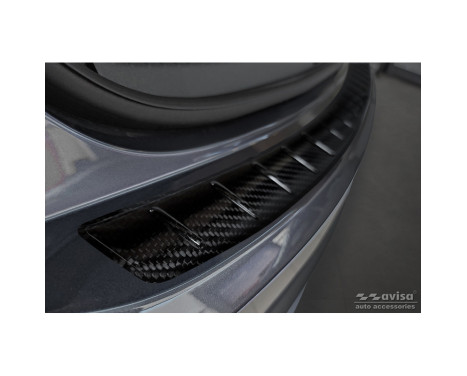 Genuine 3D Carbon Fiber Bumper Protector suitable for Volkswagen Taigo 2021- 'Ribs', Image 3