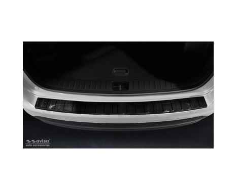 Genuine 3D Carbon Fiber Rear Bumper Protector Fit For Hyundai Tucson Facelift 2018-, Image 2