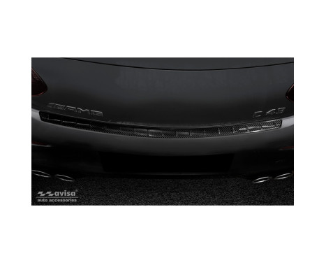 Genuine 3D Carbon Fiber Rear Bumper Protector Fit For Mercedes C-Class Coupe (C205) AMG Facelift 2019-, Image 3