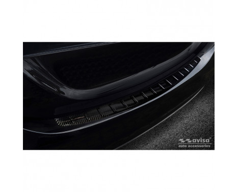 Genuine 3D Carbon Fiber Rear Bumper Protector Fit For Mercedes C-Class W205 Sedan 2014-2019 & FL 2019-