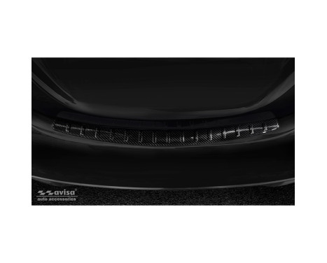 Genuine 3D Carbon Fiber Rear Bumper Protector Fit For Mercedes C-Class W205 Sedan 2014-2019 & FL 2019-, Image 3