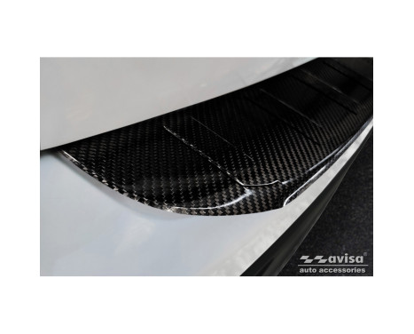 Genuine 3D Carbon Fiber Rear Bumper Protector Fit For Mercedes GLB 2019-, Image 4