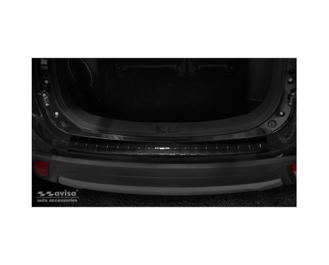 Genuine 3D Carbon Fiber Rear Bumper Protector Fit For Mitsubishi Outlander III Facelift 2015-, Image 2